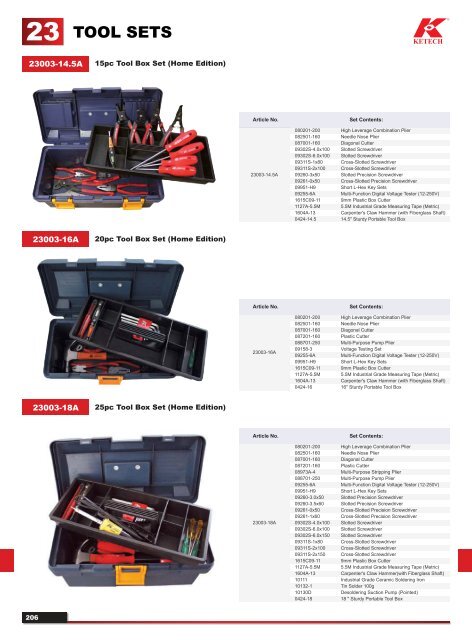 KETECH Catalogue