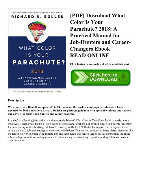 What Color Is Your Parachute Pdf
