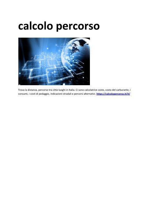 6 calcolo percorso