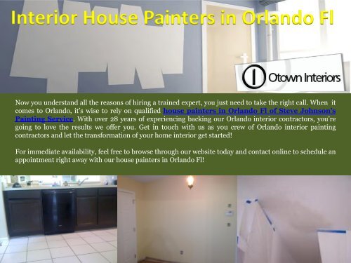 Interior House Painters in Orlando Fl
