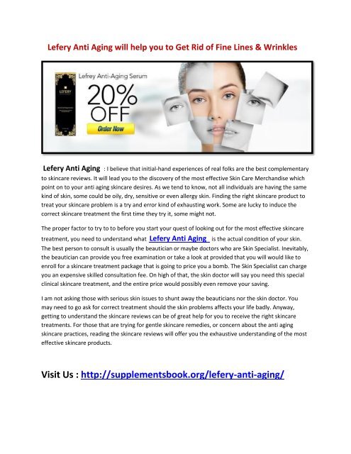 lefery anti aging