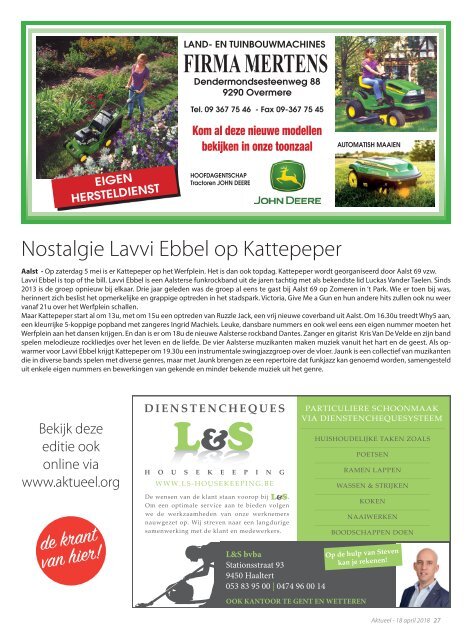 Editie Aalst 18 april 2018