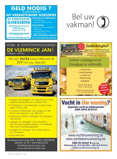 Editie Ninove 18 april 2018