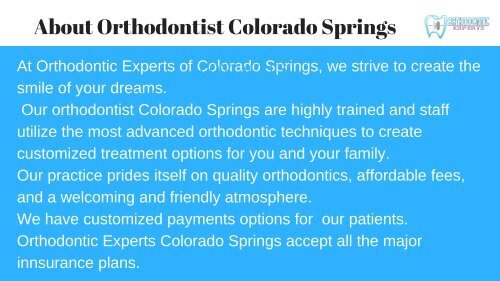 Orthodontist colorado springs