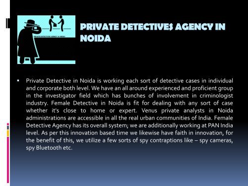 Female Venus Detective Agency in India..PDF