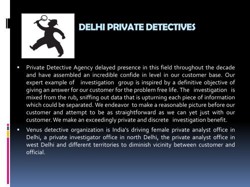 Female Venus Detective Agency in India..PDF