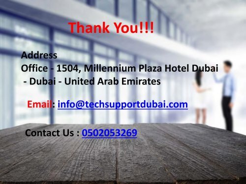 Support for IT infrastructure set up and relocation of office in Dubai - Dial: 0502053269