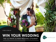 Swan Valley Wedding Giveaway worth over $14000 – Know More