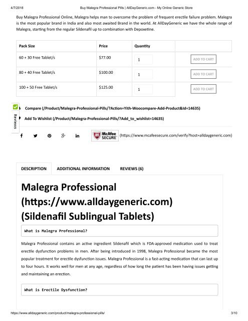 Buy Malegra Professional Pills _ AllDayGeneric.com - My Online Generic Store