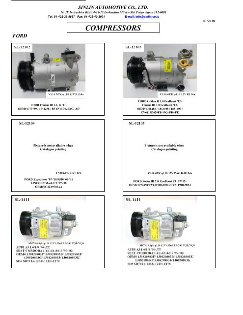 YOUNG SHINE COMPRESSORS 2018