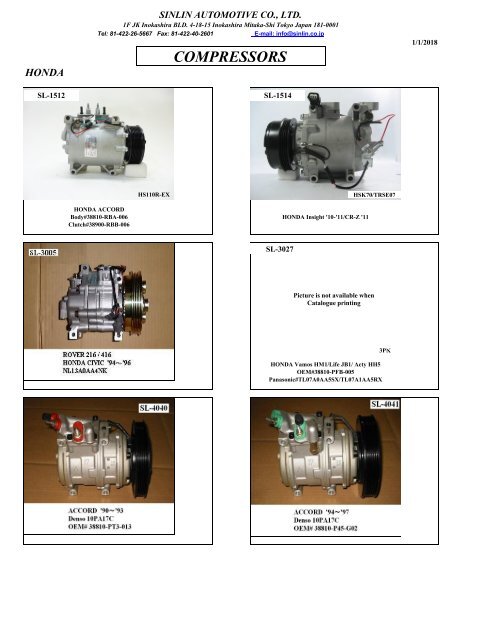 YOUNG SHINE COMPRESSORS 2018