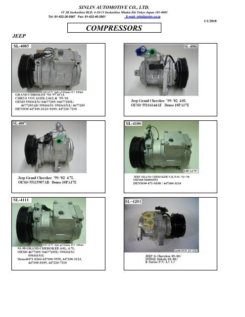 YOUNG SHINE COMPRESSORS 2018