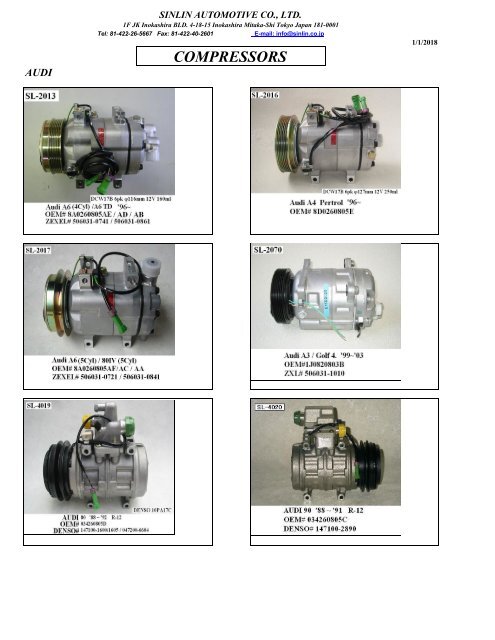 YOUNG SHINE COMPRESSORS 2018