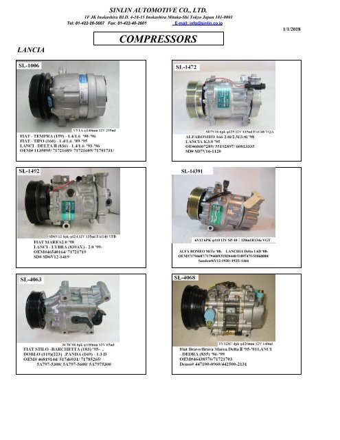 YOUNG SHINE COMPRESSORS 2018