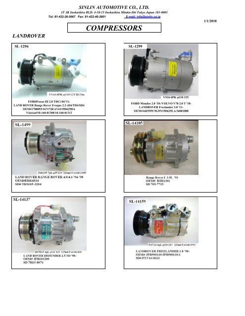 YOUNG SHINE COMPRESSORS 2018