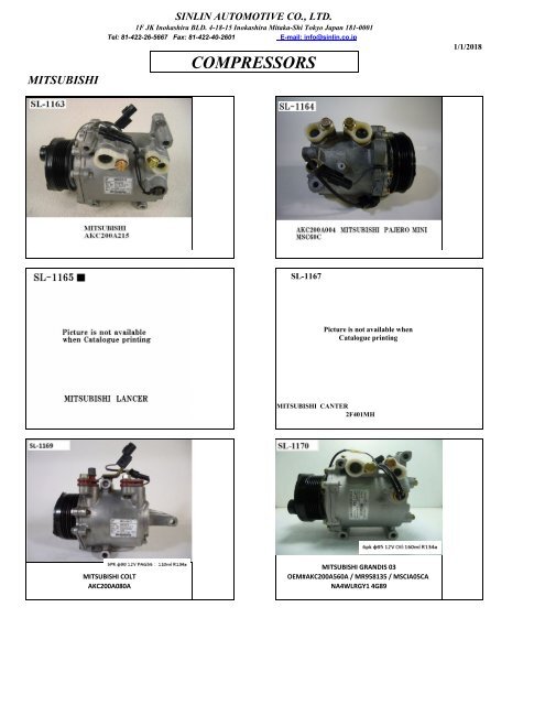 YOUNG SHINE COMPRESSORS 2018