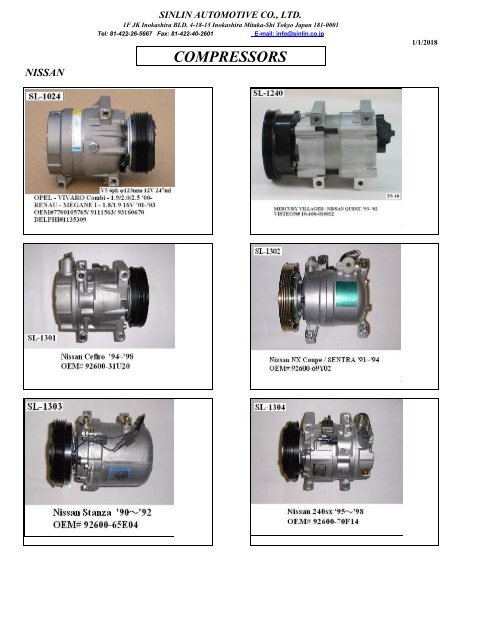 YOUNG SHINE COMPRESSORS 2018