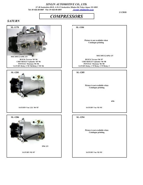 YOUNG SHINE COMPRESSORS 2018