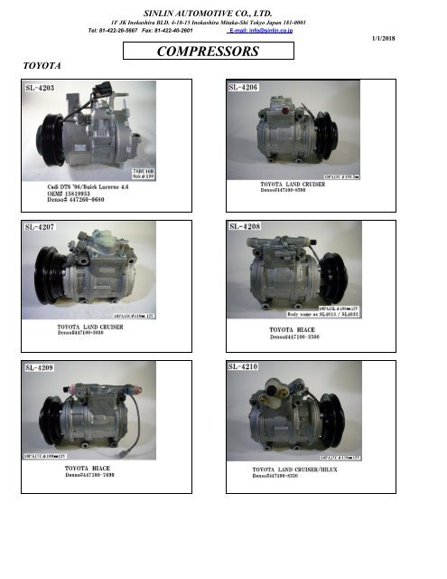 YOUNG SHINE COMPRESSORS 2018