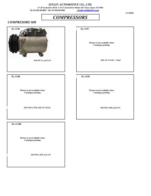 YOUNG SHINE COMPRESSORS 2018