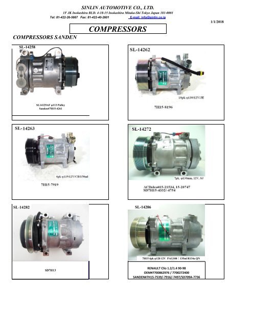 YOUNG SHINE COMPRESSORS 2018