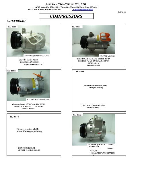 YOUNG SHINE COMPRESSORS 2018