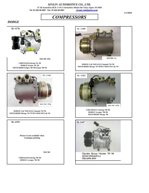 YOUNG SHINE COMPRESSORS 2018