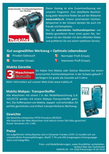 MAKITA Katalog 18-19