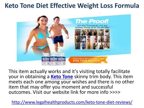 Keto Tone Diet Effective Weight Loss Formula