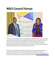 1 NGO Council Kenya