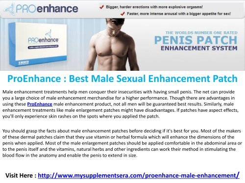  Proenhance Male Enhancement Improve Your Performance Quality