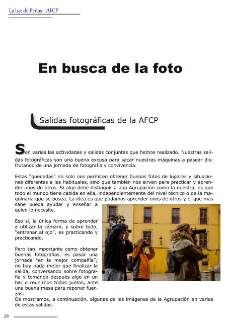 REVISTA FOTOGRÁFICA AFCP #1 Abril