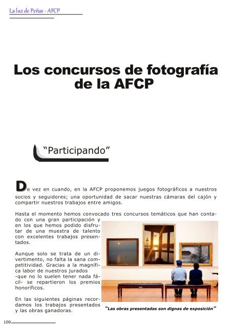 REVISTA FOTOGRÁFICA DE LA AFCP #1 ABRIL 2018