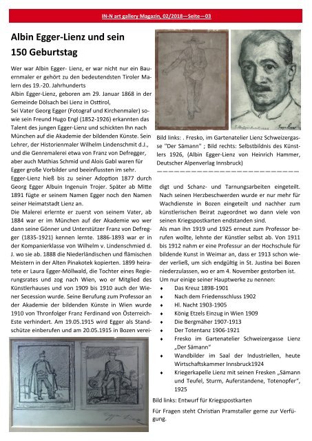 IN-N art gallery Magazin 02/2018