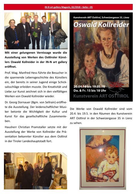 IN-N art gallery Magazin 02/2018