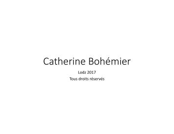 Catherine Bohemier - Lódź