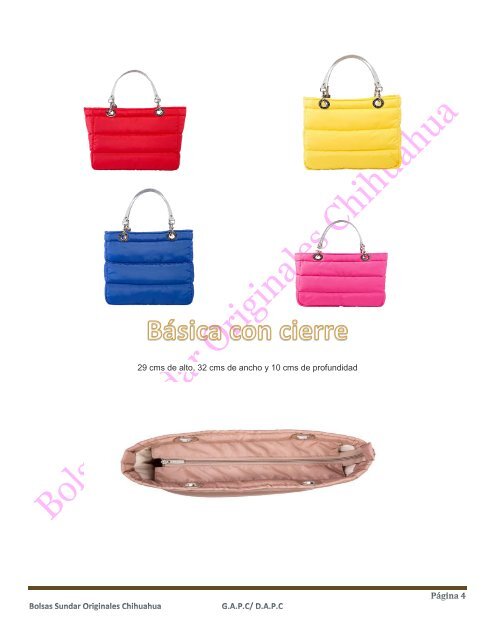 CATALOGO BOLSAS SUNDAR ORIGINALES