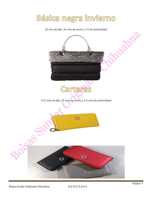 CATALOGO BOLSAS SUNDAR ORIGINALES