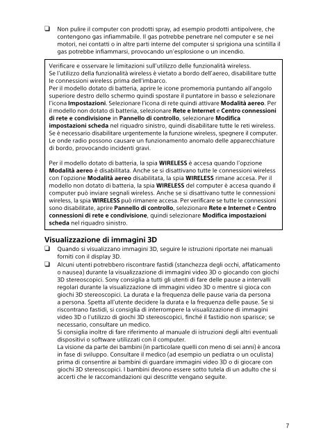 Sony SVE1513E9E - SVE1513E9E Documents de garantie Italien