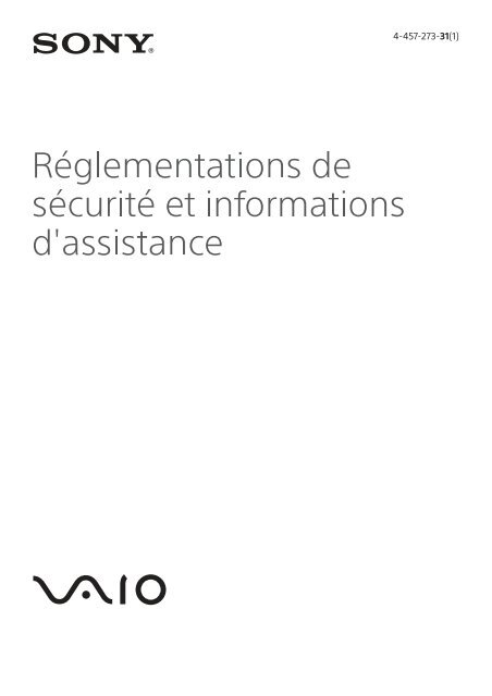 Sony SVE1513E9E - SVE1513E9E Documents de garantie Fran&ccedil;ais