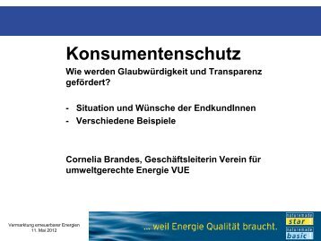 4 - Konsumentenschutz - Cornelia Brandes - Energie Zukunft Schweiz