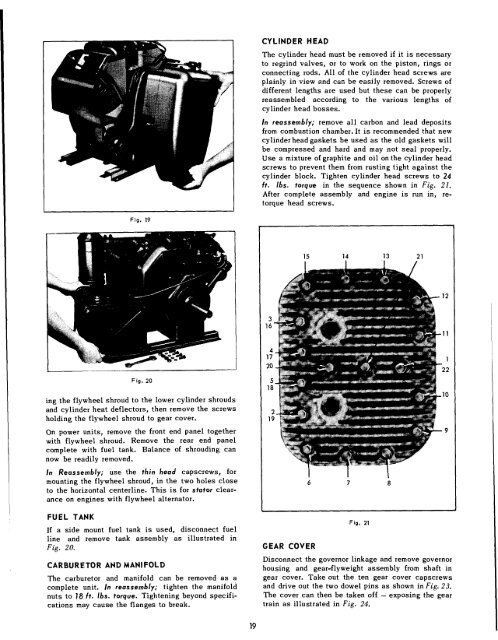 Bobcat Engine VH4D Repair manual