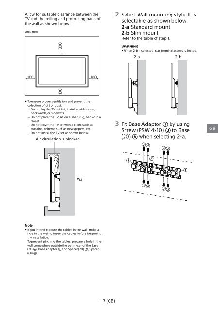 Sony KDL-49WD754 - KDL-49WD754 Mode d'emploi Finlandais