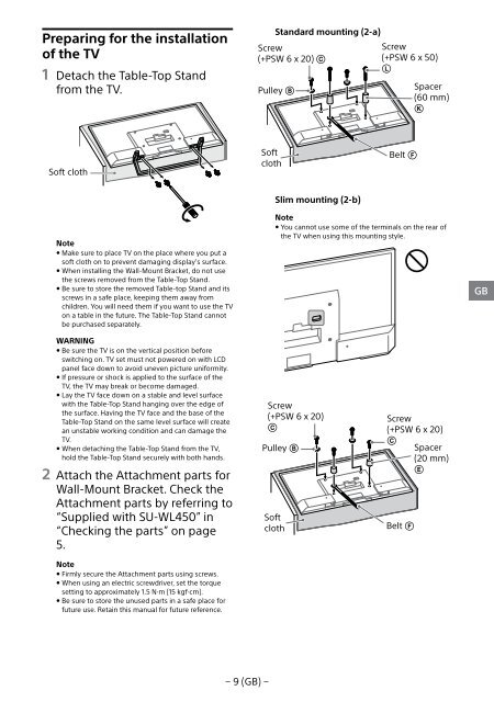 Sony KDL-49WD754 - KDL-49WD754 Mode d'emploi Finlandais