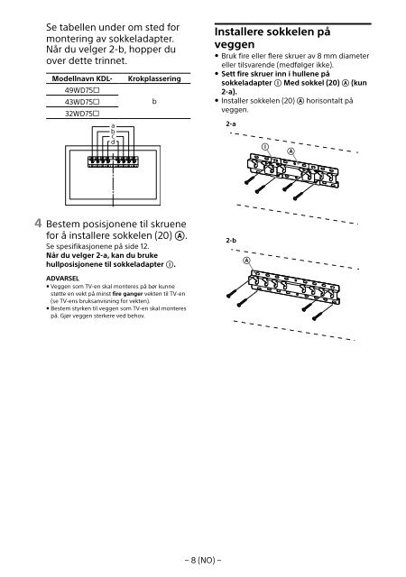 Sony KDL-49WD754 - KDL-49WD754 Mode d'emploi Fran&ccedil;ais