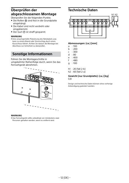 Sony KDL-49WD754 - KDL-49WD754 Mode d'emploi Fran&ccedil;ais