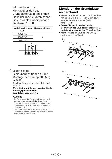 Sony KDL-49WD754 - KDL-49WD754 Mode d'emploi Norv&eacute;gien