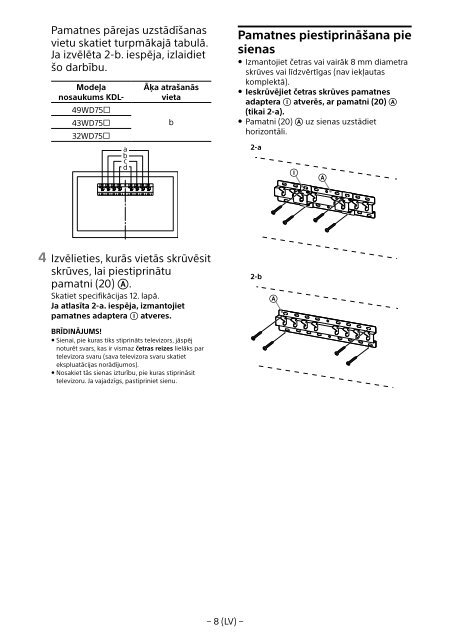 Sony KDL-49WD754 - KDL-49WD754 Mode d'emploi Serbe