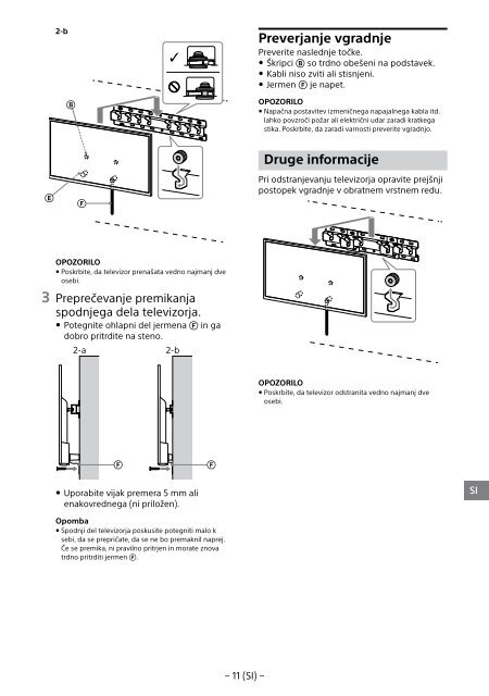 Sony KDL-49WD754 - KDL-49WD754 Mode d'emploi Serbe