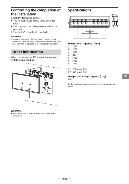 Sony KDL-49WD754 - KDL-49WD754 Mode d'emploi Turc